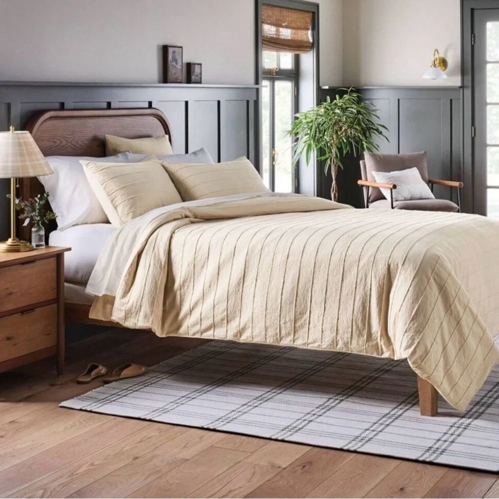 King Stitch-Stripe Comforter from Hearth & Hand™ with Magnolia.